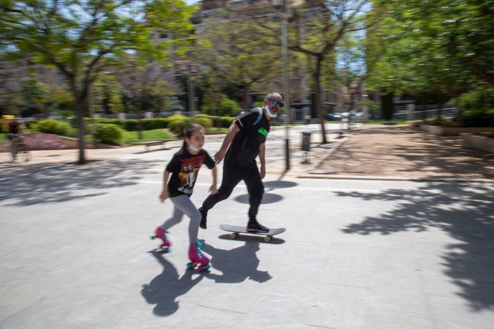 Die Parks in Palma de Mallorca sind wieder geöffnet