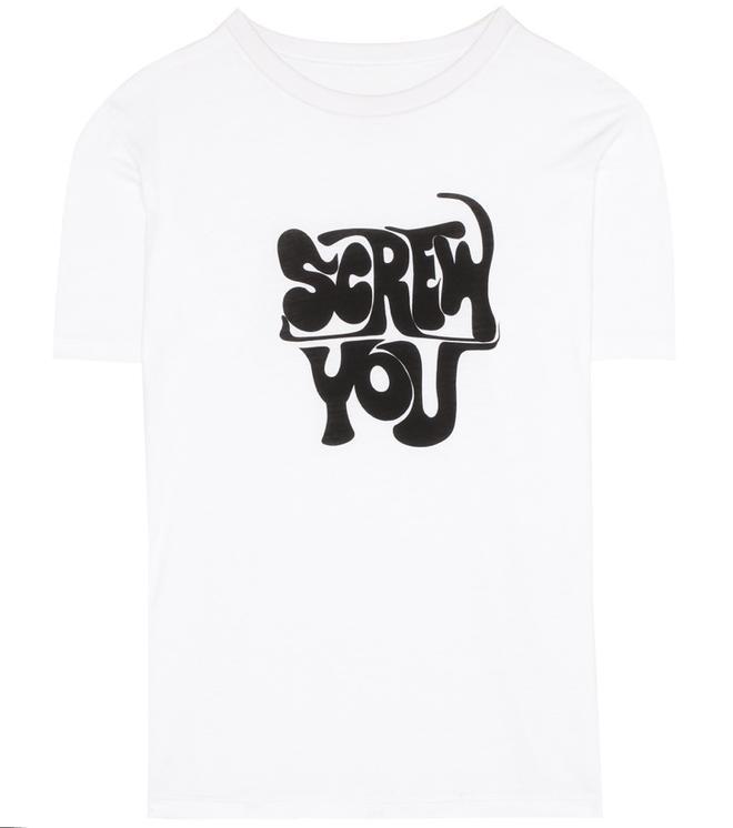 Alexa Chung para Mytheresa, camiseta blanca