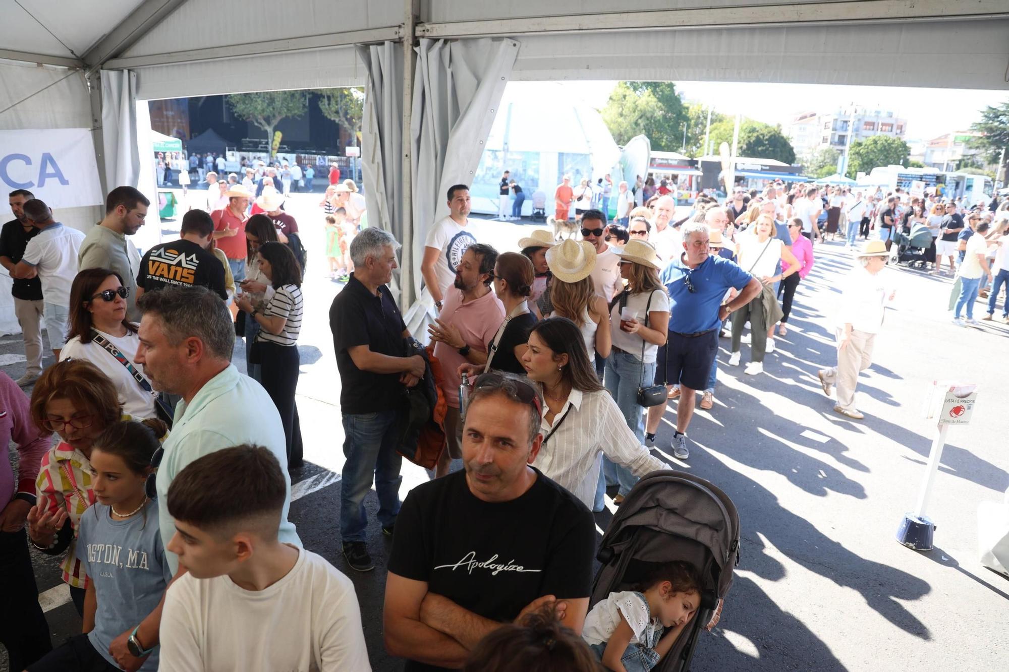 La Festa do Marisco de O Grove, esta mañana.