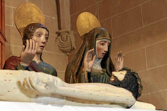 Gelungene Restauration: In Pollença ist zu bestaunen, wie man sich vor 500 Jahren die Aufbahrung des Leichnams Jesu vorstellte