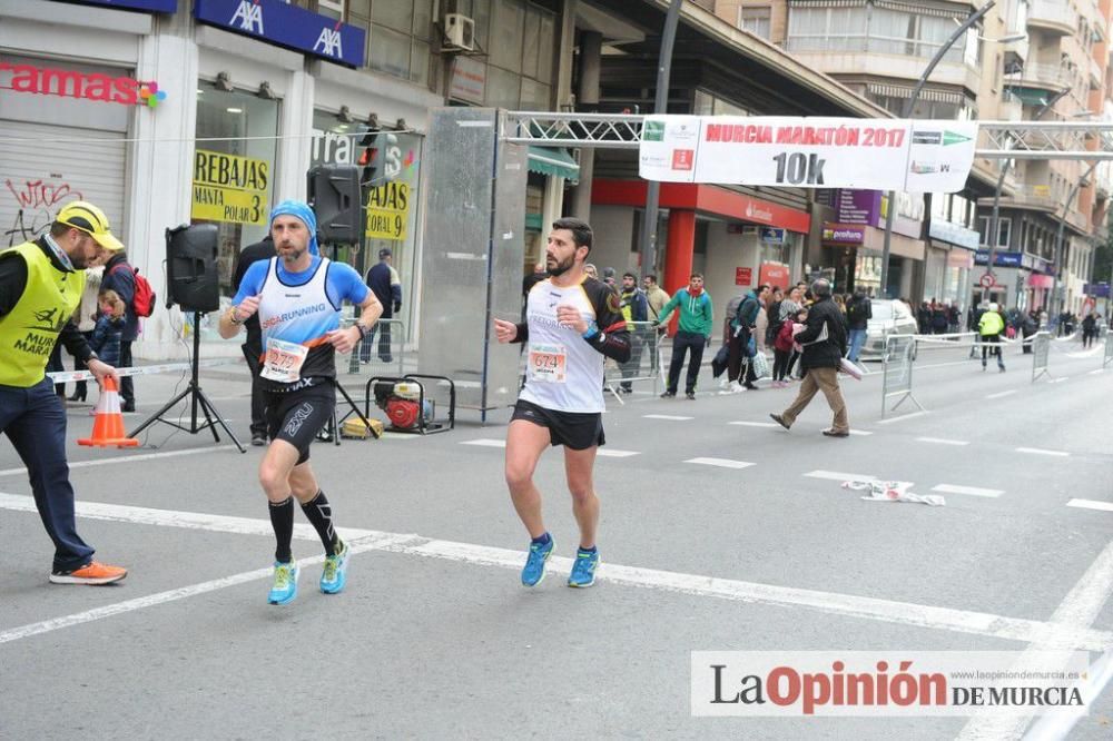 Murcia Maratón y 10 k. Paso por la Gran Vía