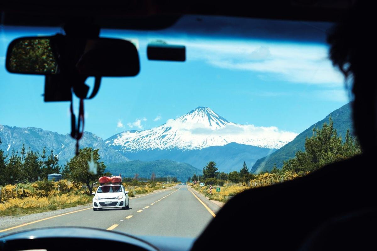 Vista del estratovolcán Antuco