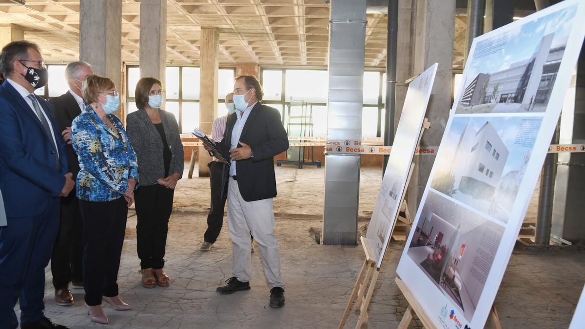 Visita a las obras del nuevo edificio oncológico.