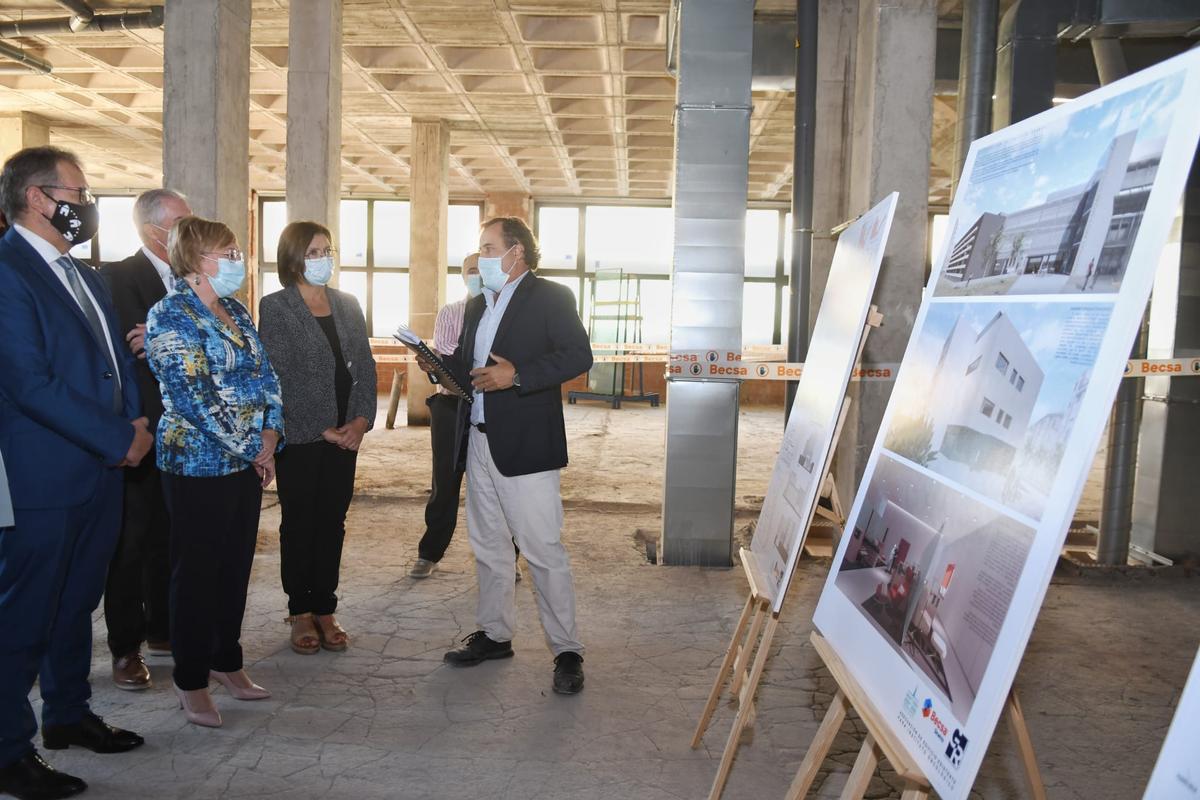 Visita a las obras del nuevo edificio oncológico.