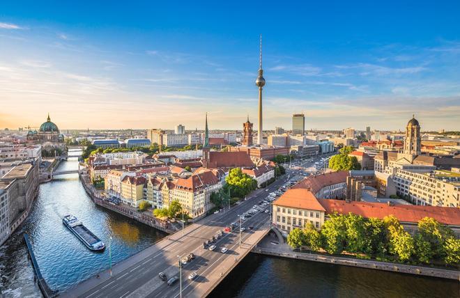 Vista aérea de Berlín, Alemania