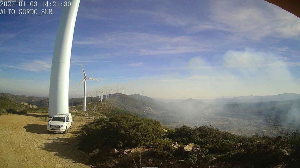 Incendio forestal en Buñol