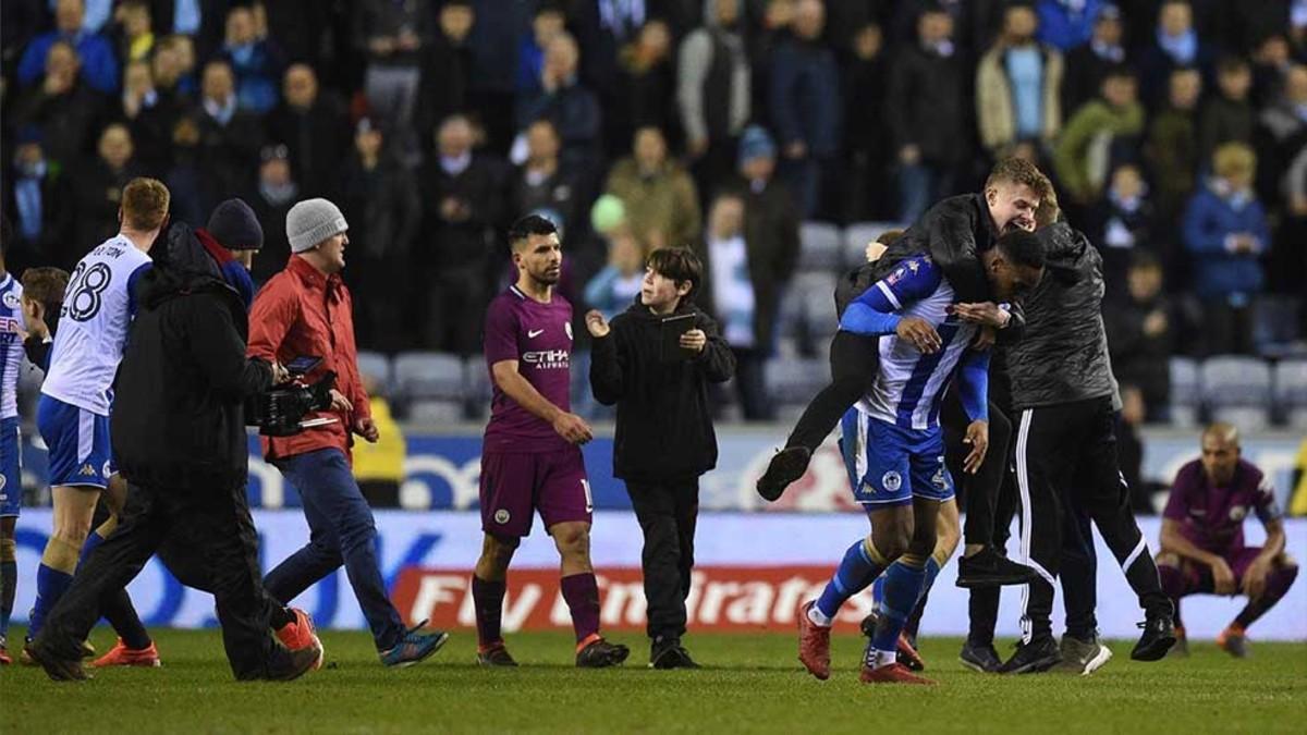 Agüero, al término del partido