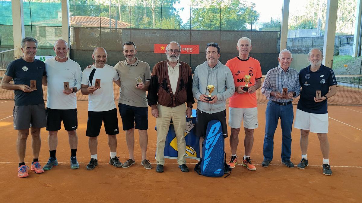 Cuadro de honor del torneo de veteranos del CCD Sanxenxo.