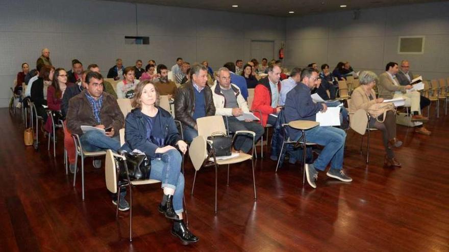 Asistentes a la jornada informativa, celebrada en el auditorio de Vilagarcía. // Noé Parga