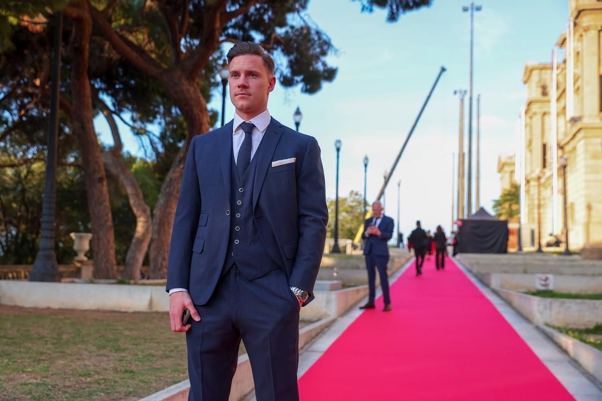 Ter Stegen en la gala 'People in red'