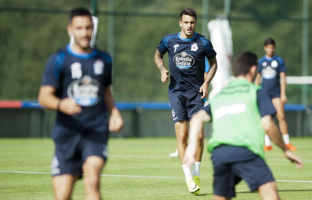 Andone y Fayçal se suman a los entrenamientos