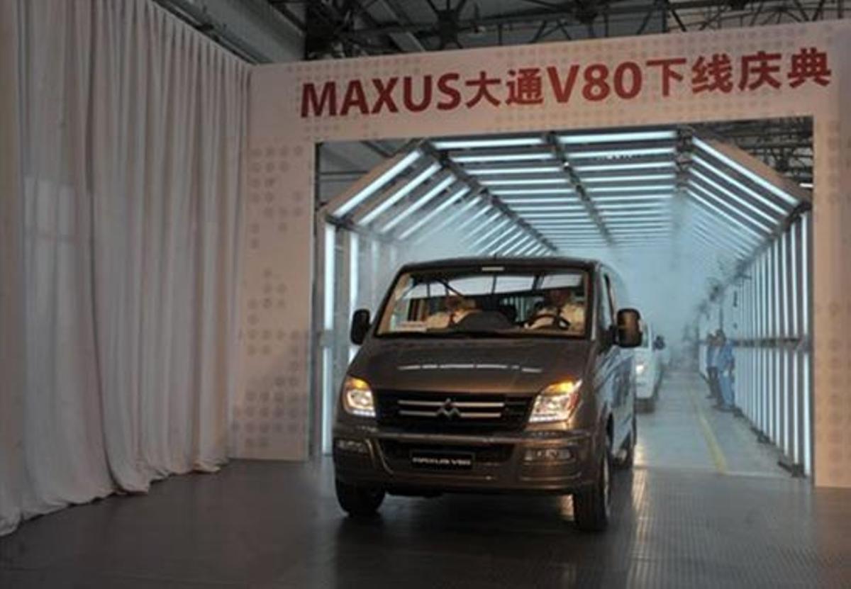 La Maxus V80, el primer modelo producido por SAIC, en 2011.