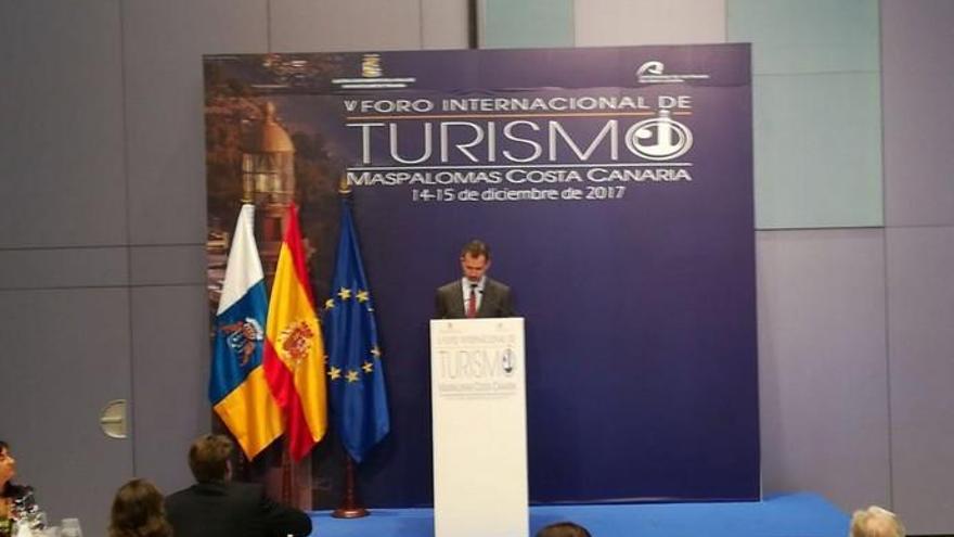 El rey Felipe VI en el Foro de Turismo de Maspalomas