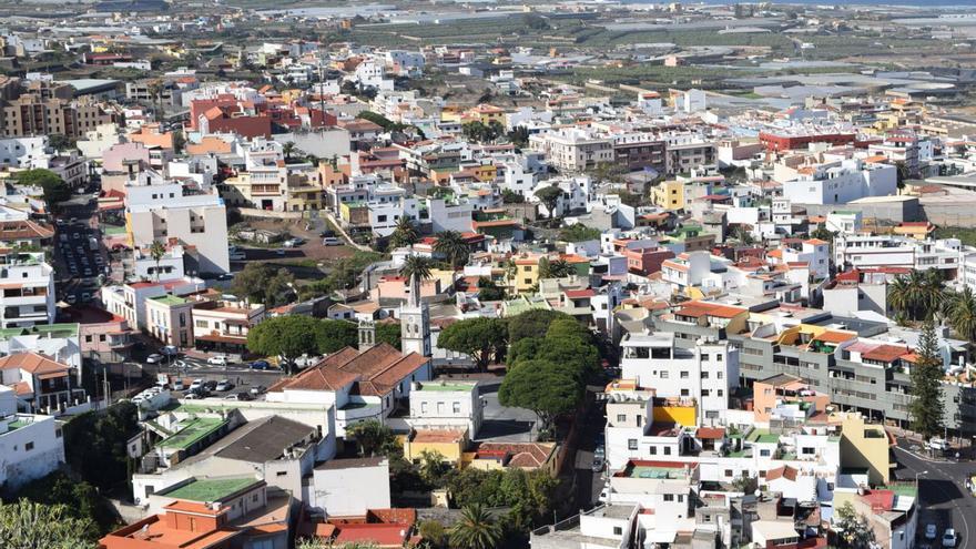 Una vista panorámica de Tejina.