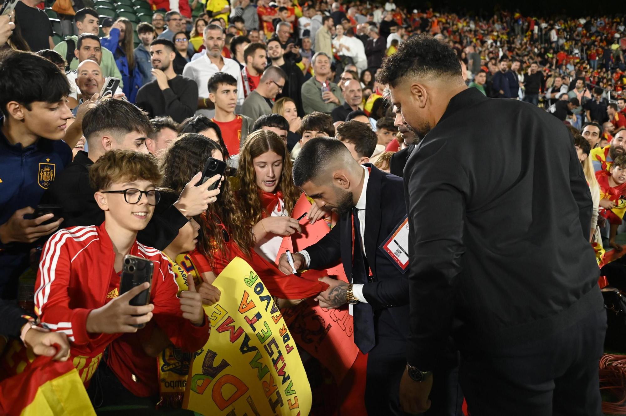 España - Georgia, en imágenes