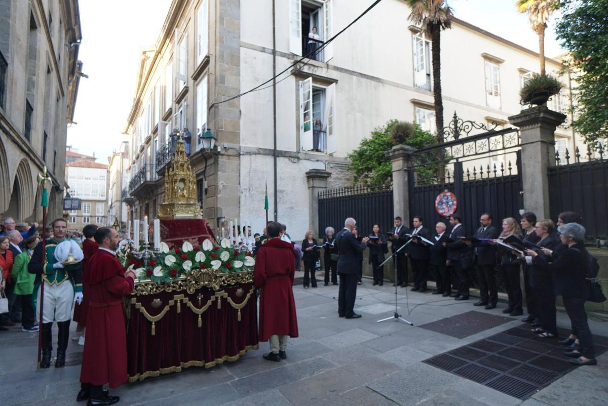 Así fue la procesión del Corpus Christi en Santiago de Compostela