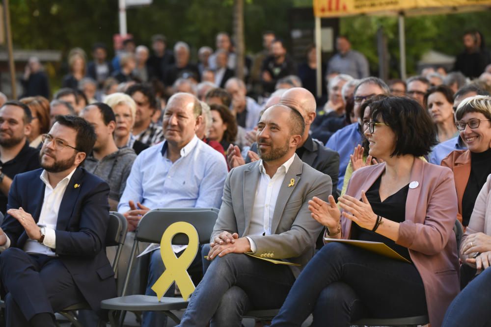 Pere Aragonès a Manresa en l'acte central d'ERC per al 26-M