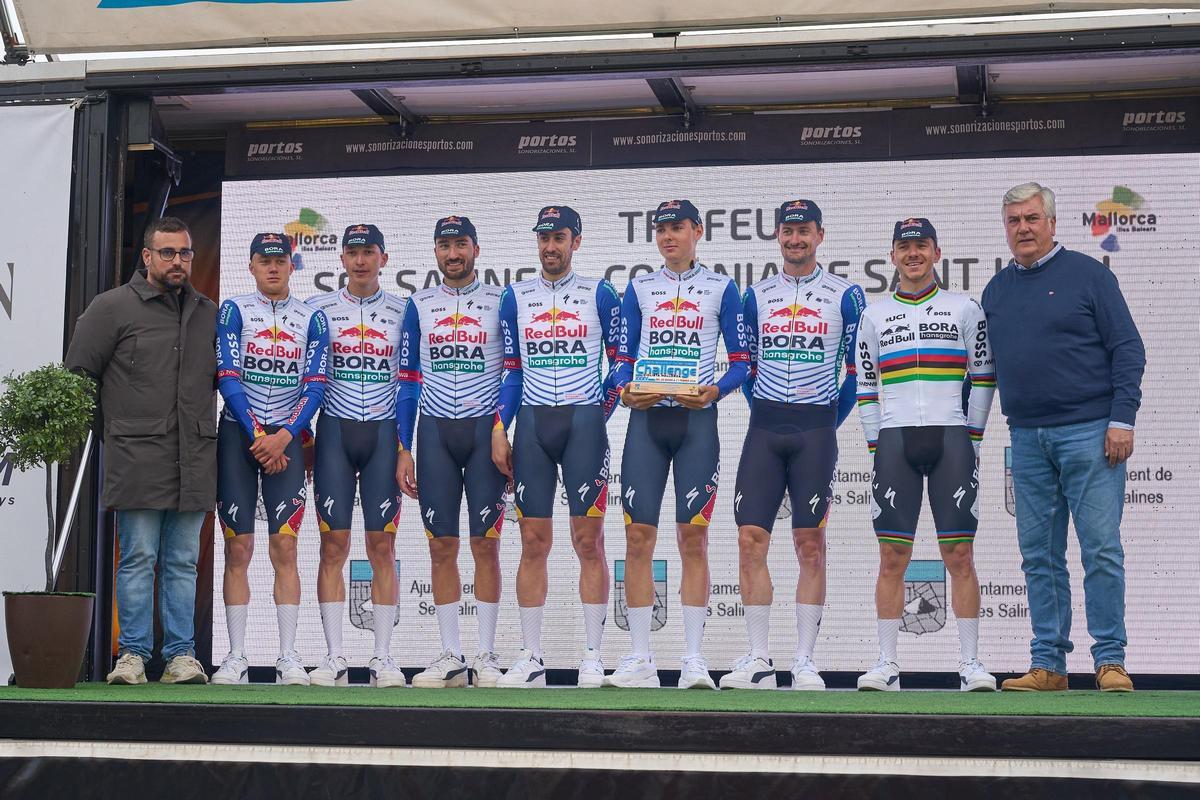 El Red Bull - BORA - hansgrohe, en el podio de la Challenge Mallorca