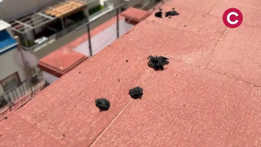 Vídeo | Vecinos alertan del resto de materiales que caen del incendio de Sevilla