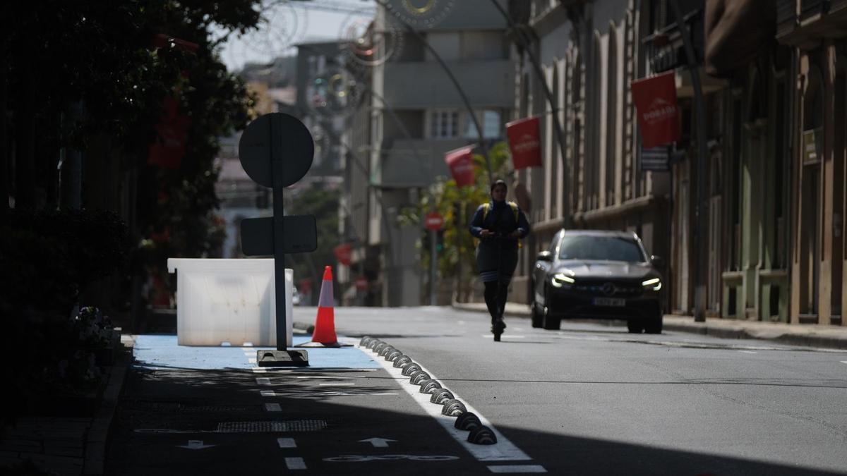 Carril bici en Santa Cruz.