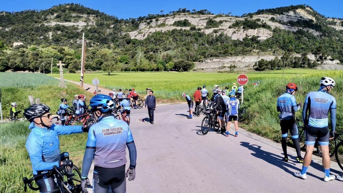 Una salida en bici del Club Ciclista de Granollers.