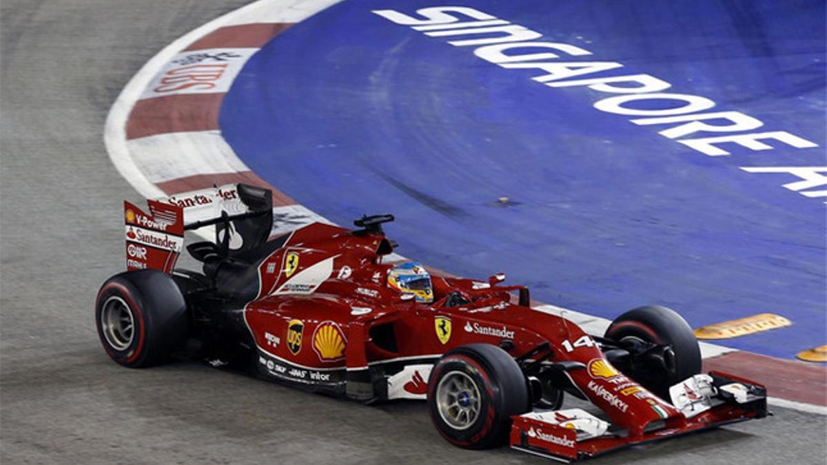 Fernando Alonso en Singapur