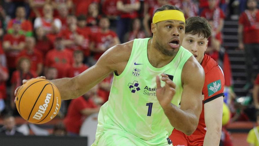 Justin Anderson, durante el encuentro entre Covirán Granada y el FC Barcelona.