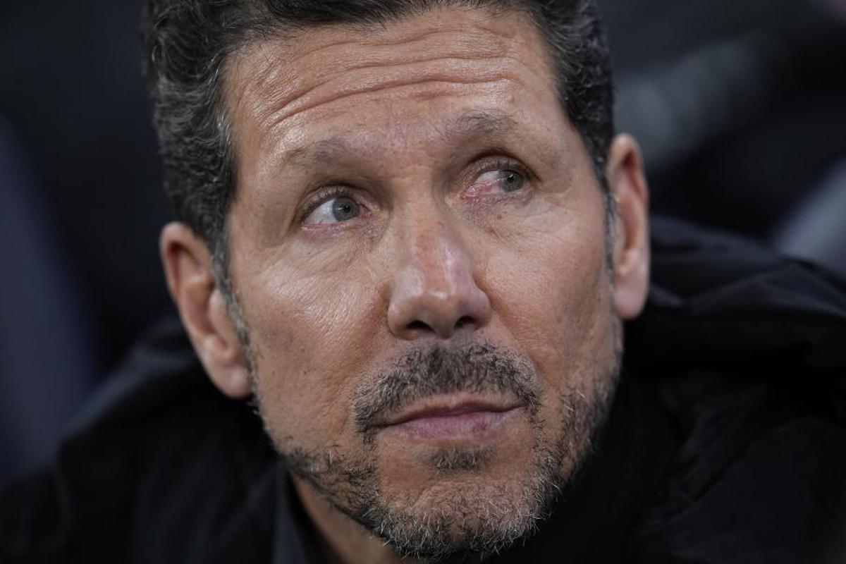 Diego Simeone, entrenador del Atlético, ante el Tottenham en Champions