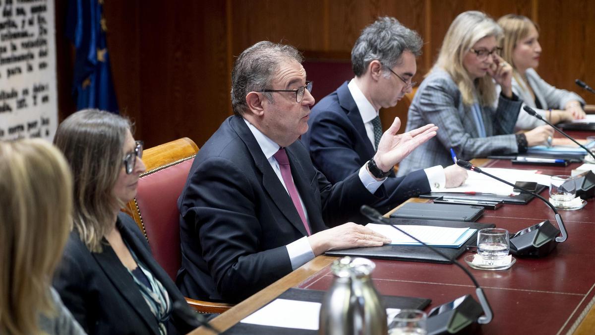 El senador valenciano Gerardo Camps, durante una intervención en la Cámara Alta, en una imagen reciente.