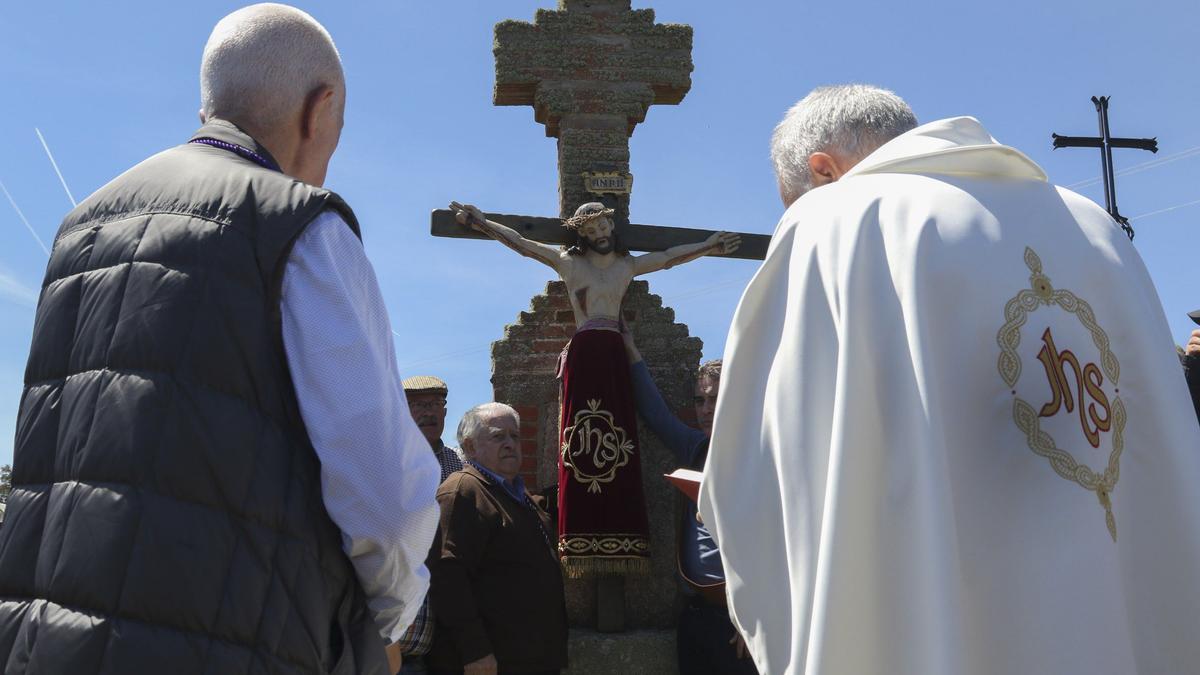 Romerías de Zamora: Bendición de campos en Valderrey, en 2018.