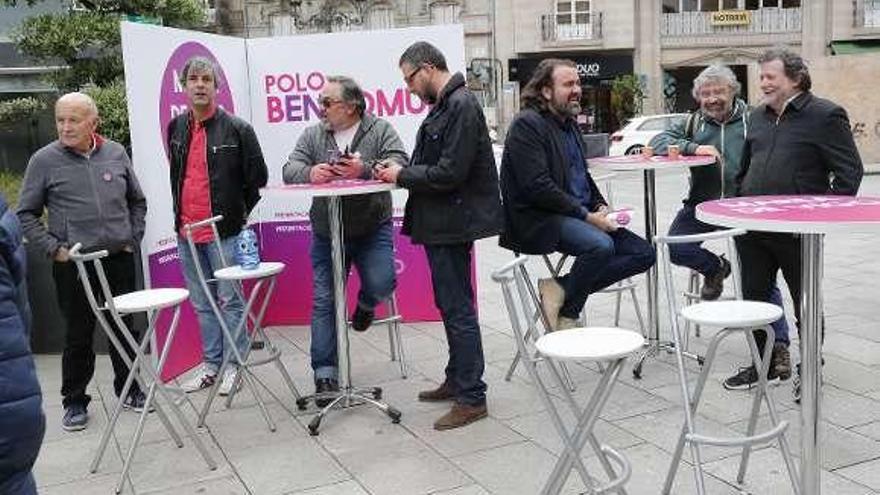 La presentación de la candidatura de Marea, en la Farola. // J. Lores