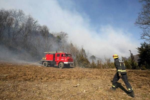 Imágenes del incendio en la Ribagorza