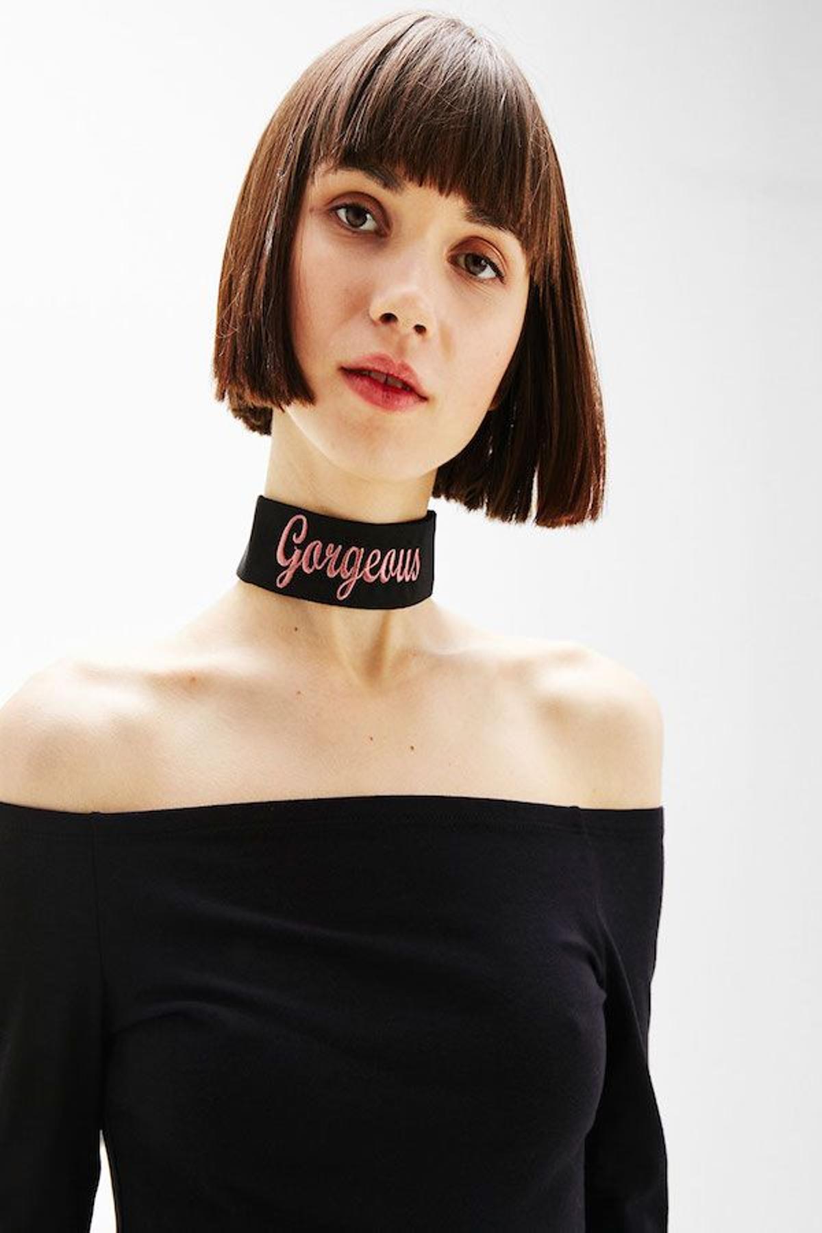 Bordados para el verano: Collar choker, de Bershka, 4,99 euros