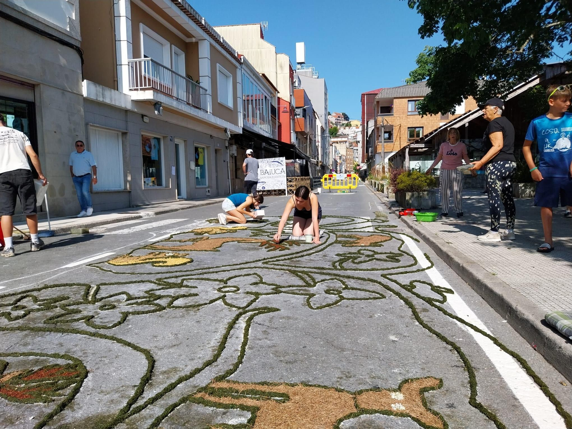 La fiesta de las alfombras florales del Corpus en Bueu (II)