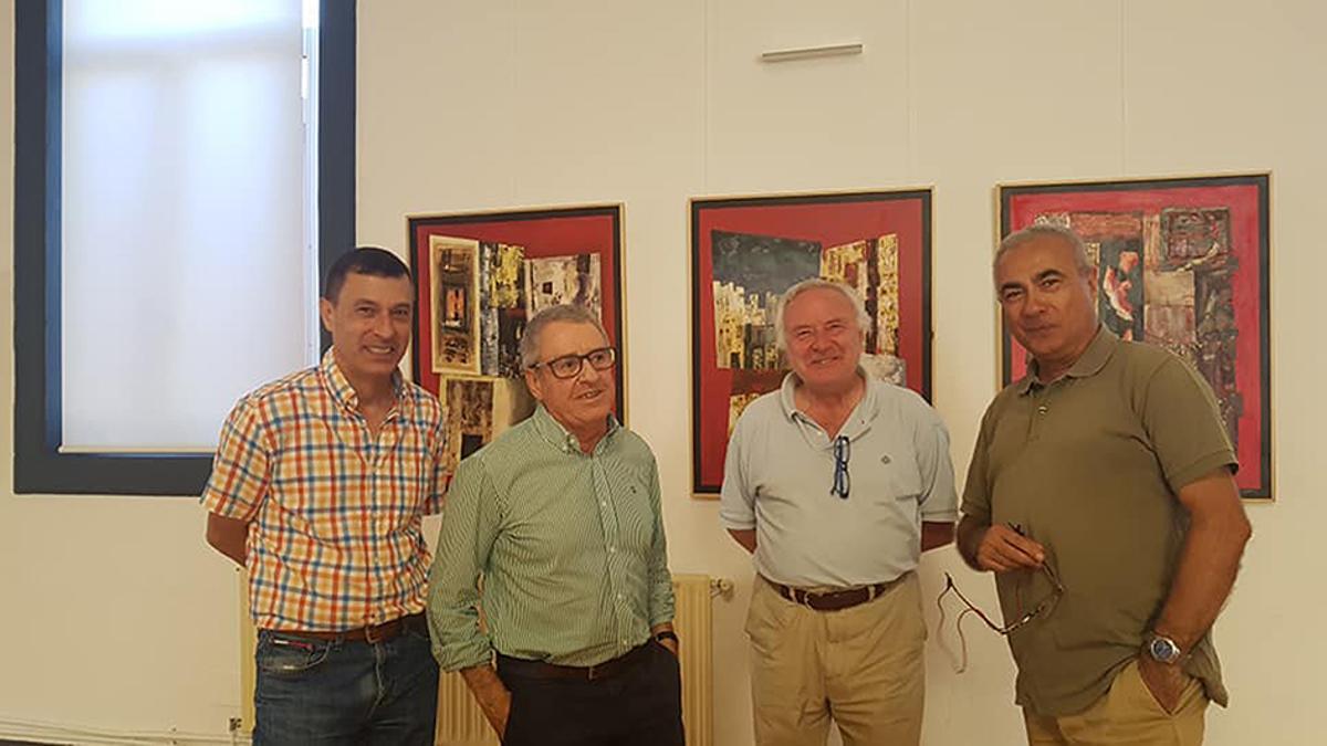 4 medicos artistas (de esquerda a dereita, Tino Cuesta, Xesus Vazquez, Pablo Galego e Leopoldo Garcia