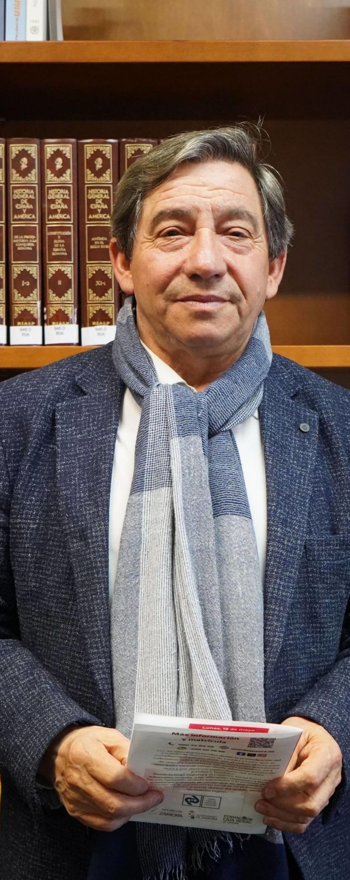 Juan Andrés Blanco, en la sede de la UNED de Zamora. | Jose Luis Fernández