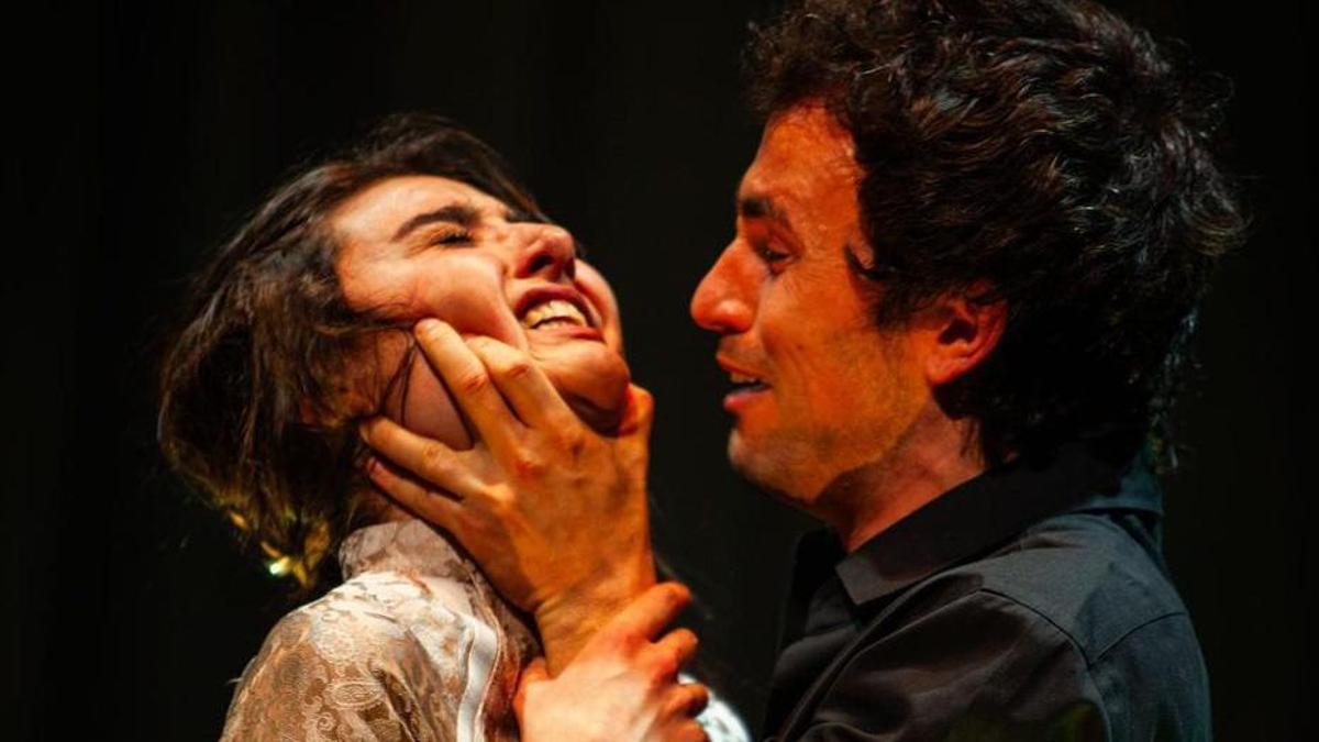 Andrade durante unha das funcións de ‘Hamlet’.