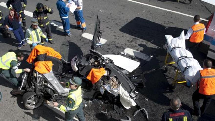Dieciocho heridos en la Región en trece accidentes de tráfico