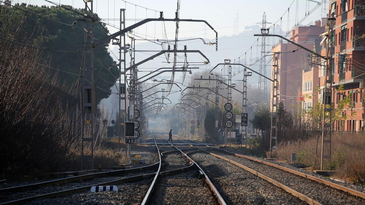 Las vías de tren de la red de Rodalies