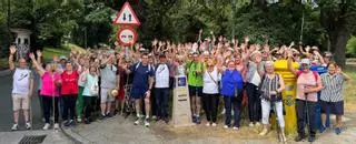 O Club de Xubilados de Lousame completa en Santiago a peregrinación polo Camiño da Ría de Muros e Noia