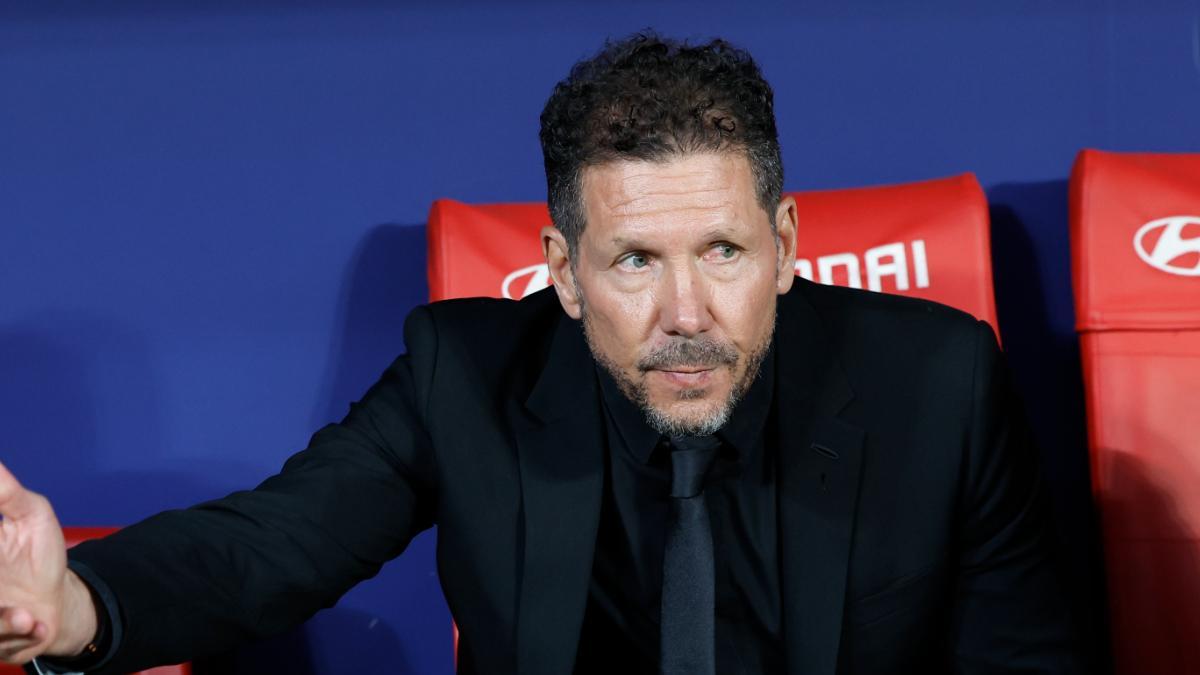 Simeone, en el banquillo del Metropolitano