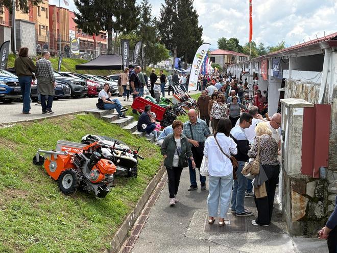 Lleno en el primer día de la Feria de Muestras de Tineo