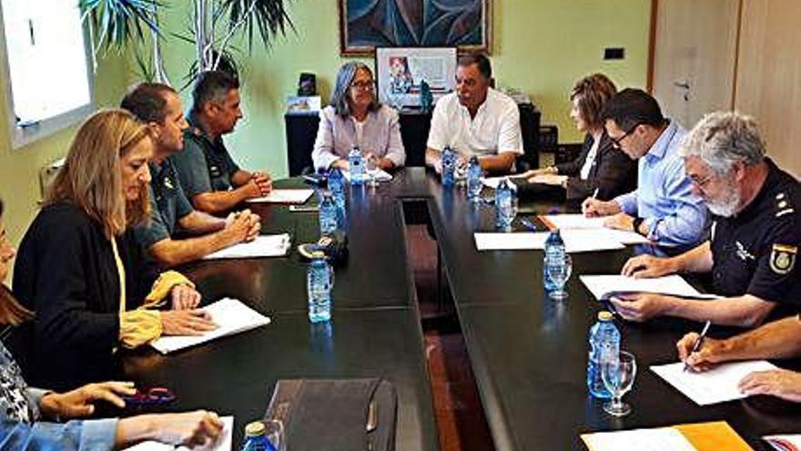 Reunión de la Junta Local de Seguridad de Oleiros.