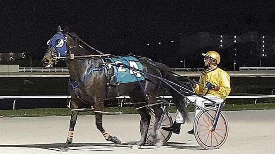 Miquel Vich, con Rock my World, en el hipódromo de Pompano Park.