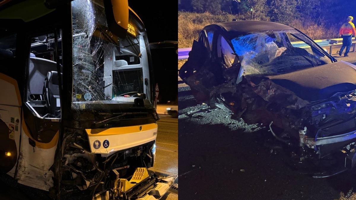 Los Mossos buscan a un hombre que ha provocado un accidente en Aiguaviva tras circular en sentido contrario por la AP-7