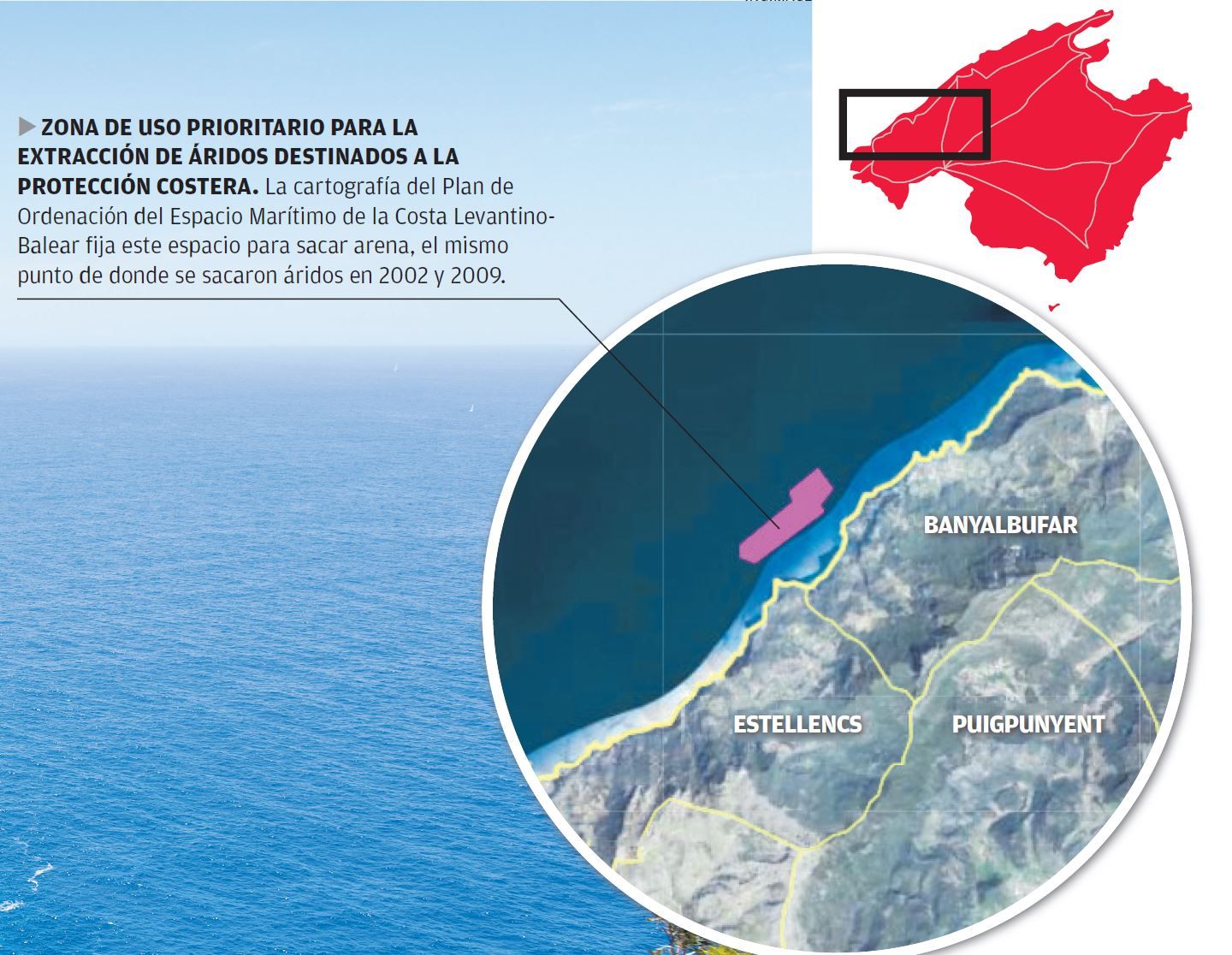 Zona de uso prioritario para la extracción de áridos destinados a la protección costera