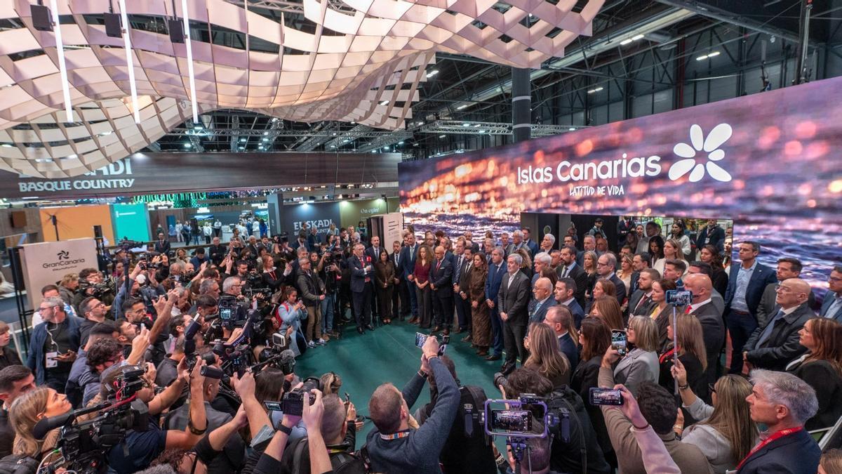 Presentación oficial de la delegación de Canarias en la edición de Fitur de 2026.
