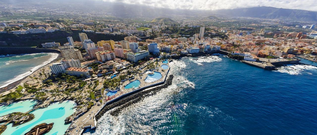 Vista aérea de Puerto de la Cruz