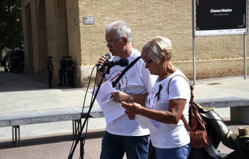 Concentración de pensionistas en Zaragoza