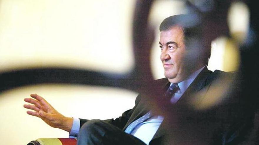 Francisco Álvarez-Cascos, durante la entrevista.